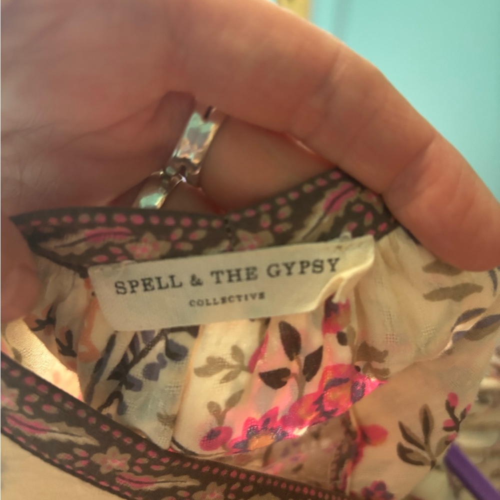 Spell & The Gypsy Collective Maisie Dress | White Pink Floral | Size XL - Picture 4 of 10